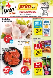Gazetka promocyjna Prim Market - Gazetka - ważna od 26.07 do 26.07.2023 - strona 1 - produkty: Kurczak, Gra, Kaktus, Wawel, Lody, Czekolada, Olej rzepakowy, POLMLEK, Oleo, Olej, Podudzie z kurczaka, Mleko