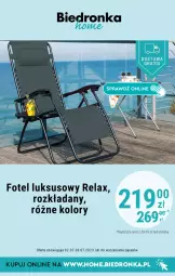 Gazetka promocyjna Biedronka - Biedronka Home - Gazetka - Biedronka.pl - Gazetka - ważna od 22.07 do 22.07.2023 - strona 10 - produkty: Fotel