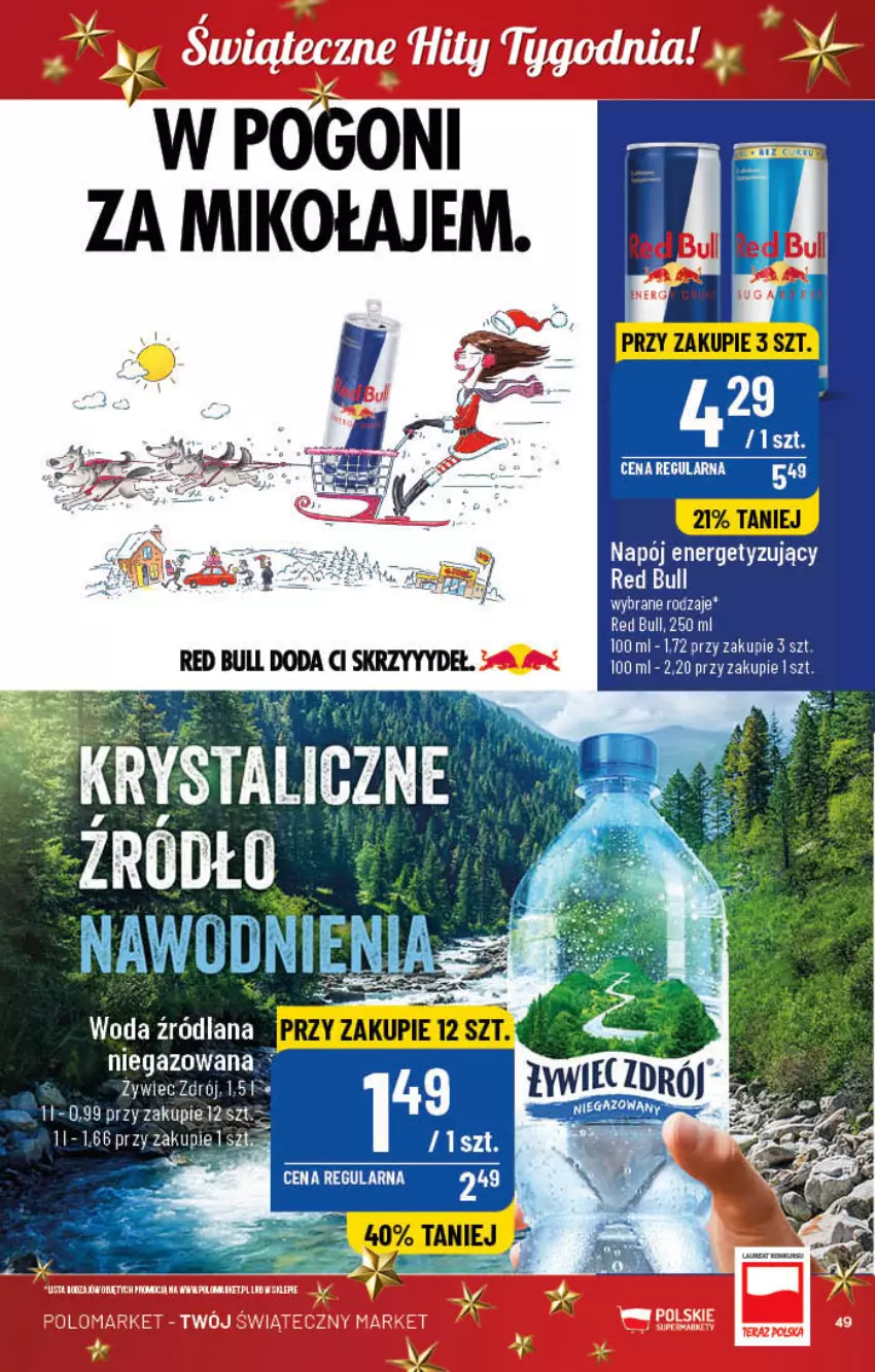 Gazetka promocyjna PoloMarket - Gazetka pomocyjna - ważna 30.11 do 06.12.2022 - strona 49 - produkty: Red Bull