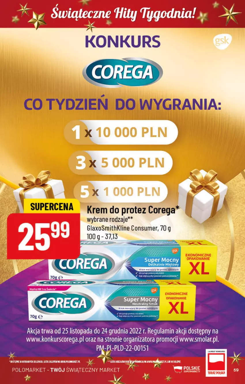 Gazetka promocyjna PoloMarket - Gazetka pomocyjna - ważna 30.11 do 06.12.2022 - strona 59 - produkty: Corega, Gra, LG, Mola, Top