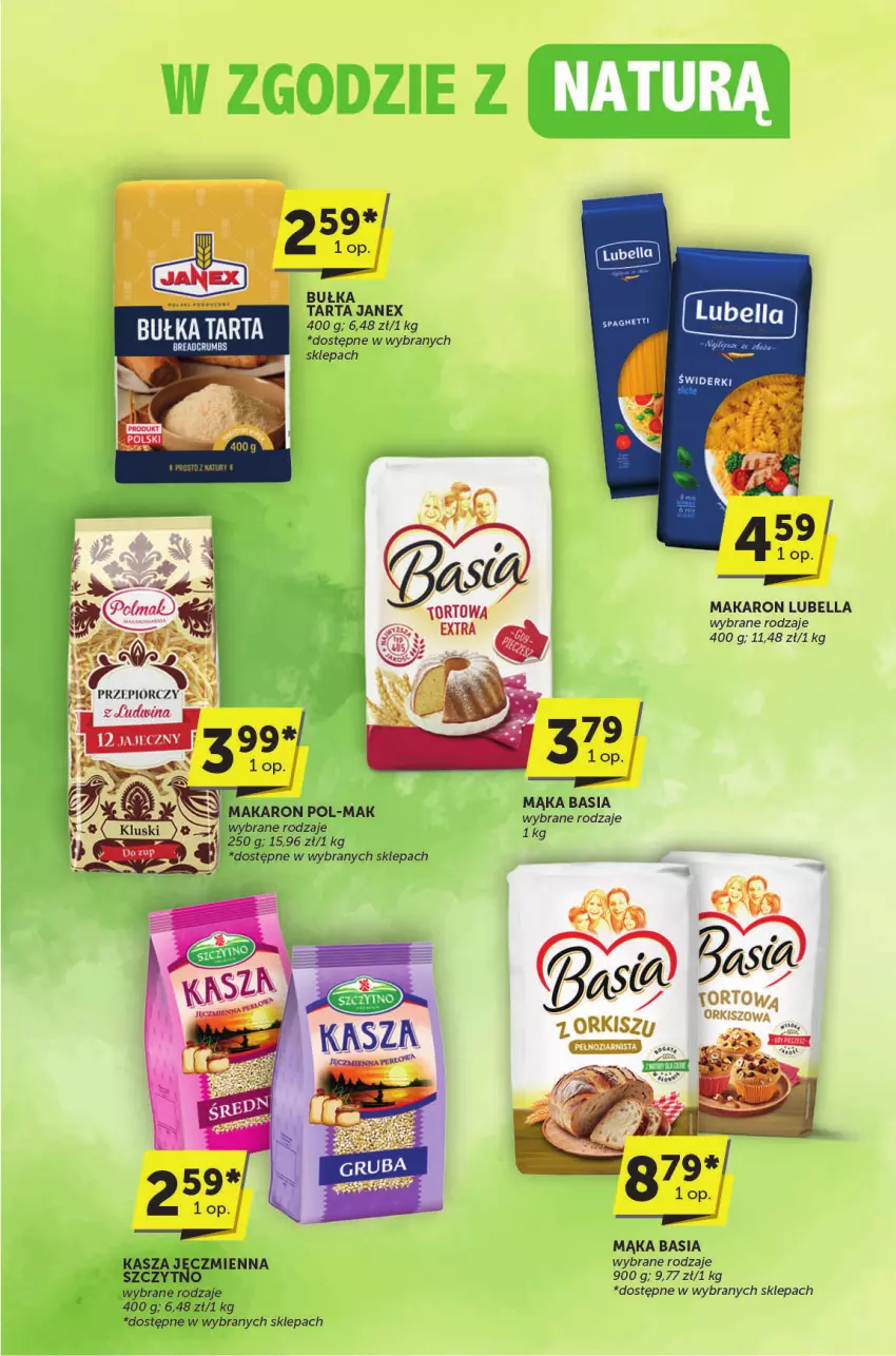 Gazetka promocyjna ABC - ważna 15.05 do 27.05.2025 - strona 12 - produkty: Basia, Bell, Bella, Bułka, Kasza, Kasza jęczmienna, Lubella, Mąka, Makaron, Tarta