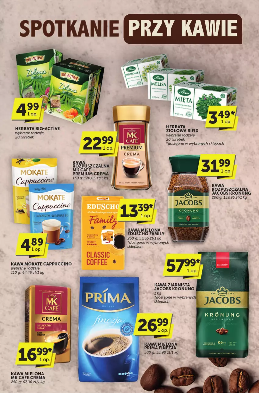 Gazetka promocyjna ABC - ważna 15.05 do 27.05.2025 - strona 19 - produkty: Cappuccino, Fa, Herbata, Jacobs, Kawa, Kawa mielona, Kawa ziarnista, Magnez, Prima