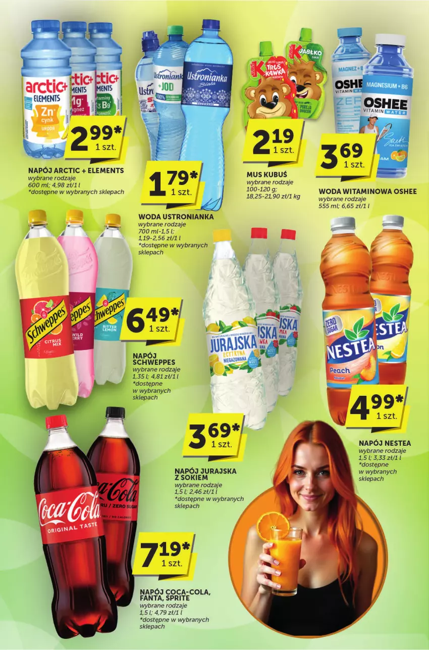 Gazetka promocyjna ABC - ważna 15.05 do 27.05.2025 - strona 24 - produkty: Coca-Cola, Fa, Fanta, Kubuś, LG, Mus, Napój, Nestea, Oshee, Schweppes, Sok, Sprite, Woda