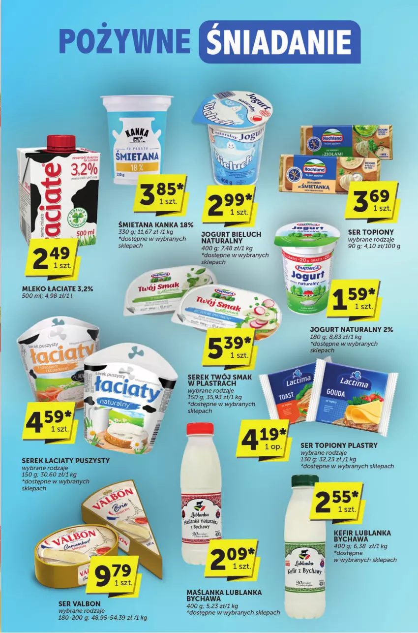 Gazetka promocyjna ABC - ważna 15.05 do 27.05.2025 - strona 3 - produkty: Bieluch, Jogurt, Jogurt naturalny, Kefir, Mleko, Ser, Ser topiony, Serek, Top, Twój Smak