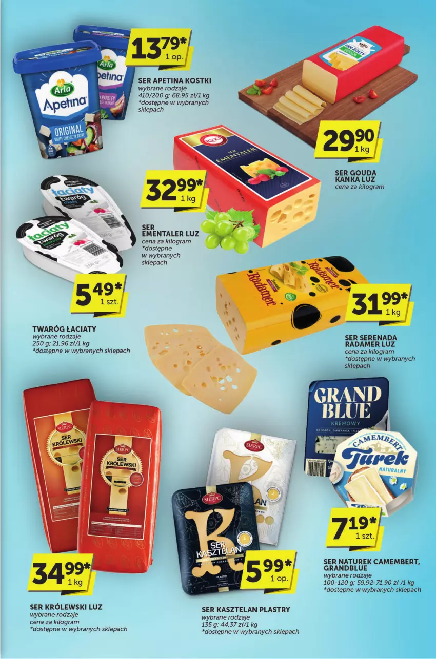 Gazetka promocyjna ABC - ważna 15.05 do 27.05.2025 - strona 5 - produkty: Camembert, Ementaler, Gouda, Gra, Kasztelan, Królewski, NaTurek, Radamer, Ser, Ser Kasztelan, Twaróg