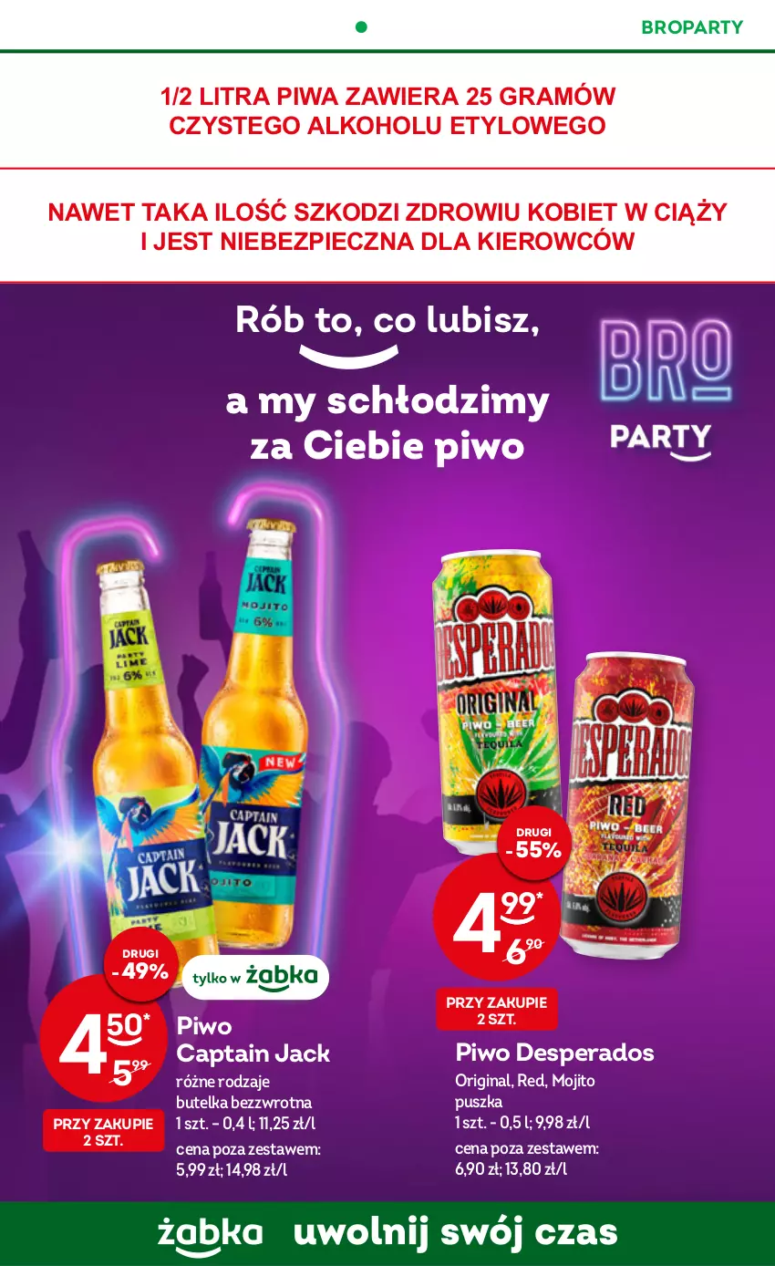 Gazetka promocyjna Żabka - ważna 25.01 do 31.01.2023 - strona 17 - produkty: Captain Jack, Desperados, Gin, Gra, Piec, Piwa, Piwo