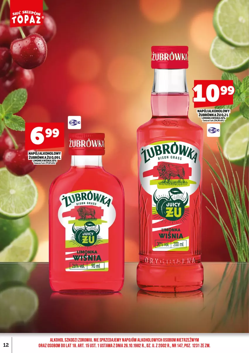 Gazetka promocyjna Topaz - Gazetka - ważna 01.09 do 15.09.2026 - strona 14 - produkty: Gra, Limonka, Napój, Top