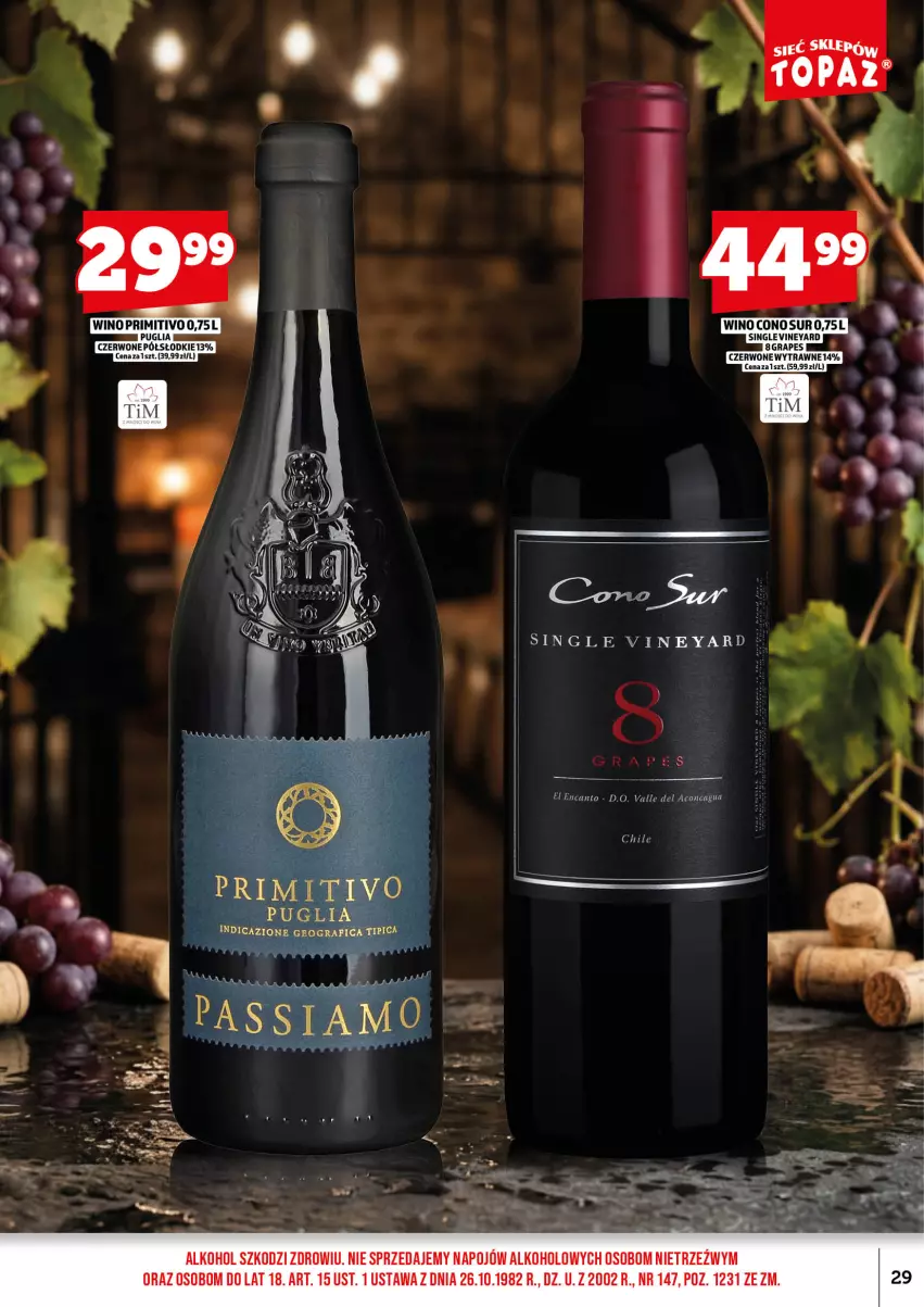 Gazetka promocyjna Topaz - Gazetka - ważna 01.09 do 15.09.2026 - strona 31 - produkty: Wino