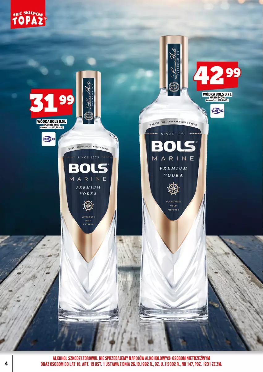 Gazetka promocyjna Topaz - Gazetka - ważna 01.09 do 15.09.2026 - strona 6 - produkty: Bols, Wódka