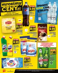 Gazetka promocyjna Topaz - Gazetka - Gazetka - ważna od 31.10 do 31.10.2023 - strona 4 - produkty: Piwa, Piwo, Domestos, Top, Koc, Gra, Papier, Proszek do prania, Kawa mielona, Kawa, Perła, Pepsi, Lipton, Płyn do wc, Bryza, Herbata, Napój, Fa