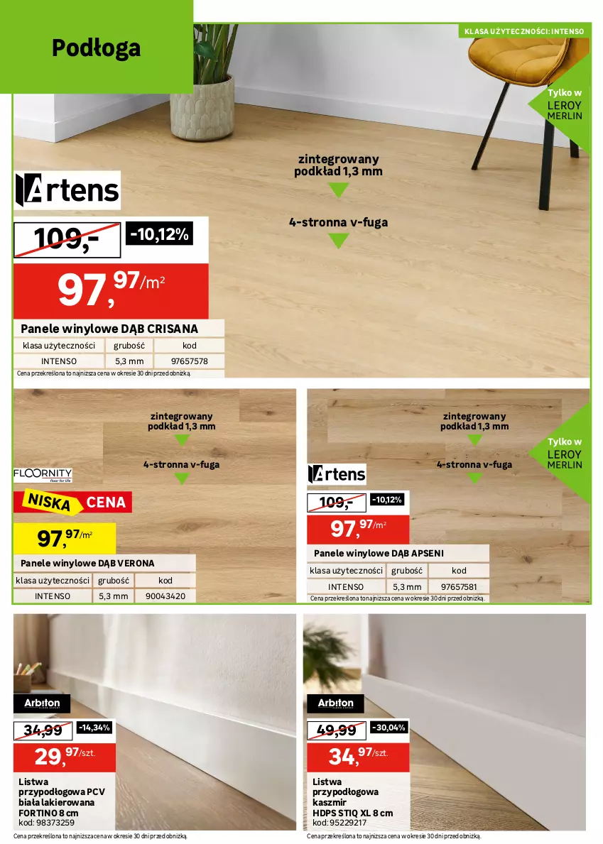 Gazetka promocyjna Leroy Merlin - Gazetka Leroy Merlin - ważna 22.04 do 19.05.2026 - strona 22 - produkty: Fa, Isana, Lakier, Listwa, Listwa przypodłogowa, Podkład, Por, Risana