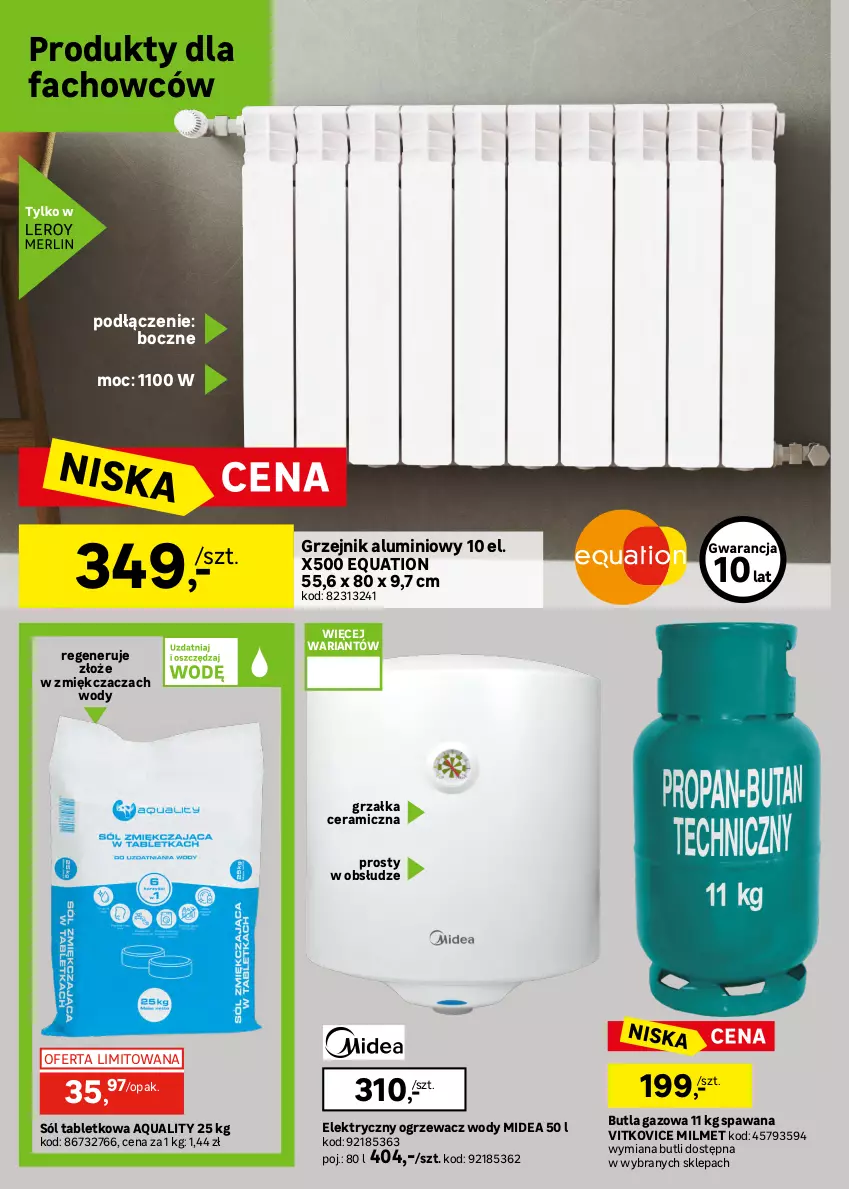 Gazetka promocyjna Leroy Merlin - Gazetka Leroy Merlin - ważna 22.04 do 19.05.2026 - strona 38 - produkty: Fa, Gniazdo pojedyncze, Grzałka, Grzejnik, LANA, Naświetlacz, Naświetlacz LED, Ogrzewacz wody, Przewód, Ramka, Ser, Sól, Tablet, Włącznik podwójny, Włącznik pojedynczy