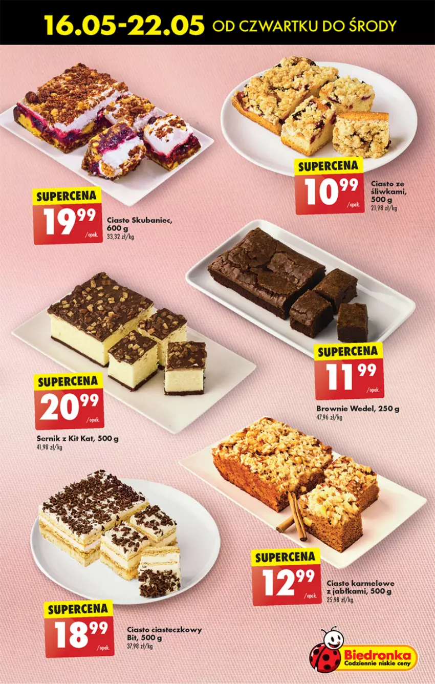 Gazetka promocyjna Biedronka - Od czwartku - ważna 16.05 do 22.05.2024 - strona 39 - produkty: Brownie, Jabłka, Kit Kat, Ser