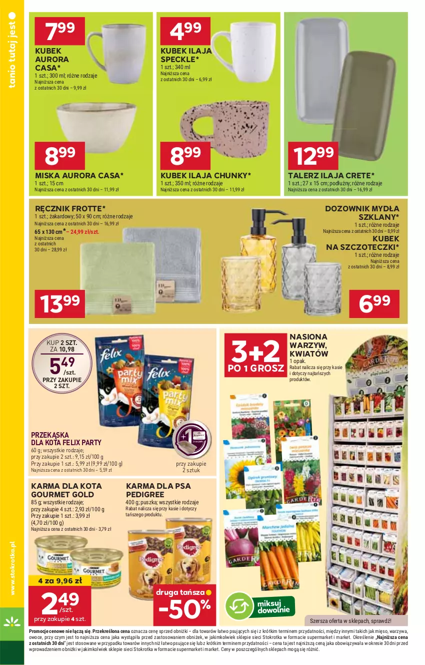 Gazetka promocyjna Stokrotka - Market - ważna 20.02 do 26.02.2025 - strona 16 - produkty: Dozownik, Dozownik mydła, Felix, Gourmet Gold, HP, Kubek, Miska, Pedigree, Ręcznik, Talerz