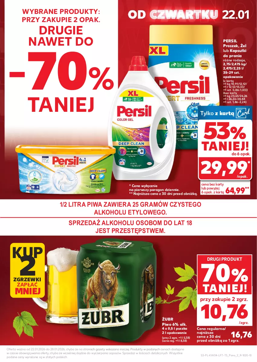 Gazetka promocyjna Kaufland - Gazetka tygodnia - ważna 22.01 do 28.01.2026 - strona 3 - produkty: Gra, Kapsułki do prania, Persil, Piwa, Piwo