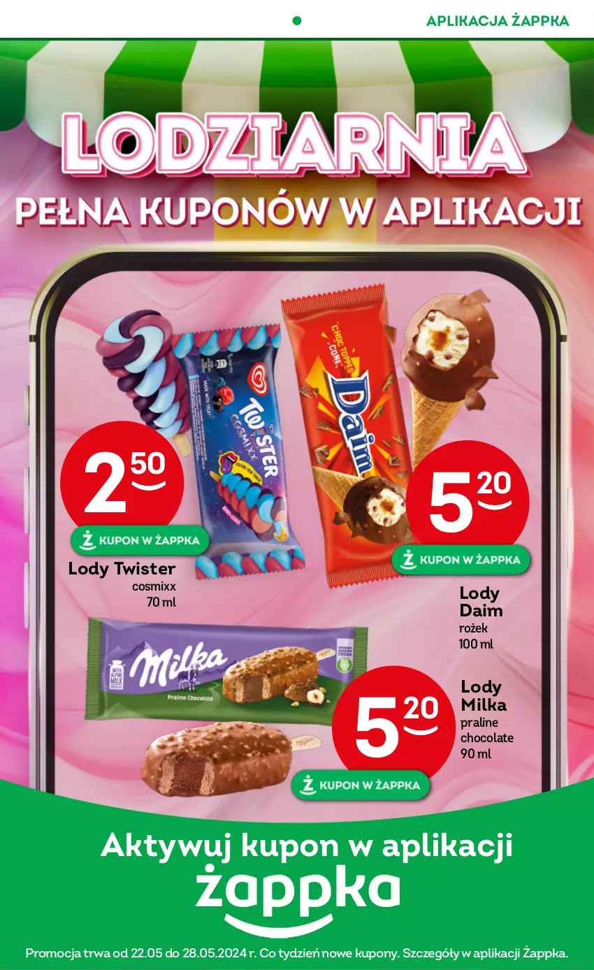 Gazetka promocyjna Żabka - ważna 22.05 do 04.06.2024 - strona 12 - produkty: Lody, Milka