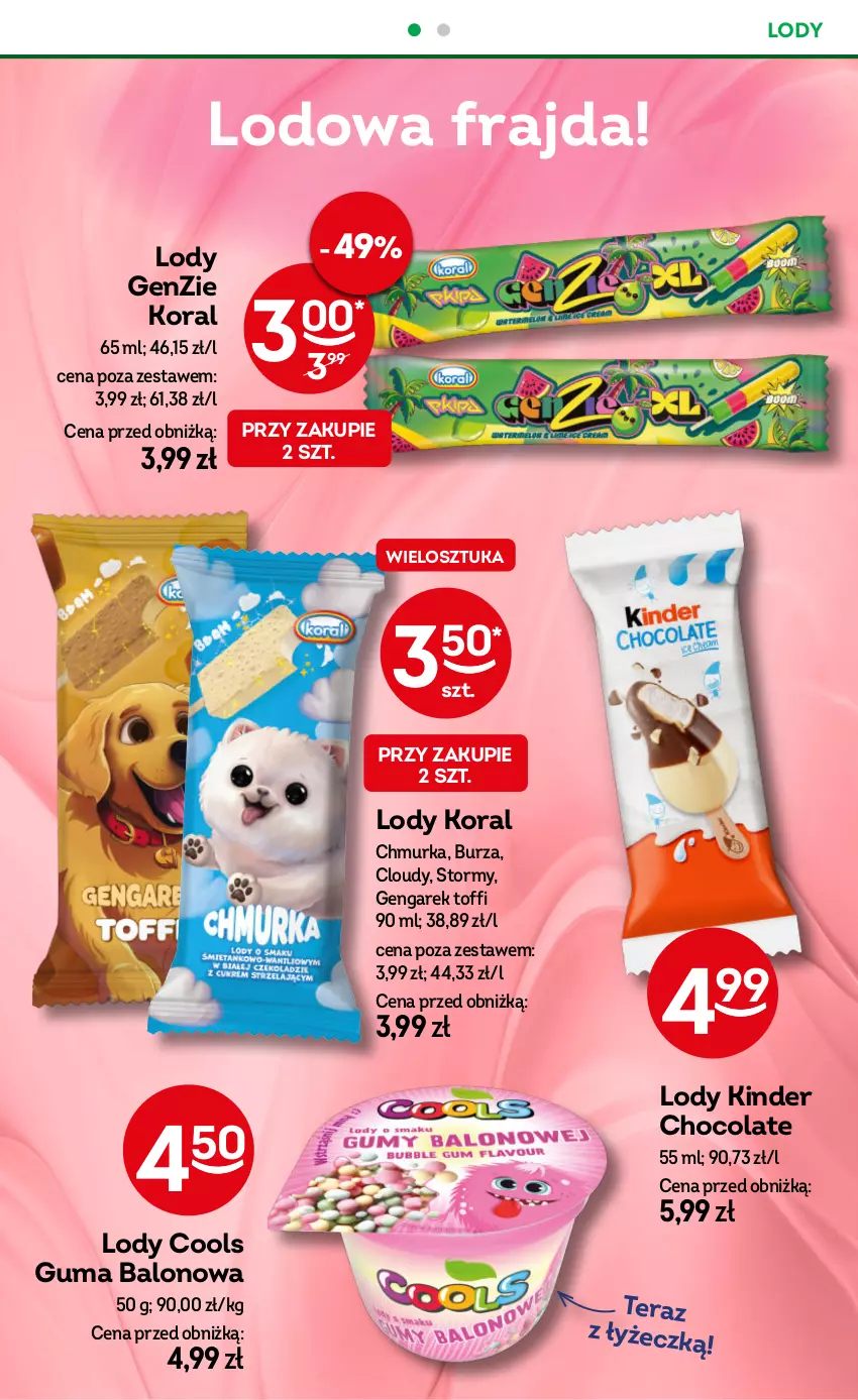 Gazetka promocyjna Żabka - ważna 22.05 do 04.06.2024 - strona 16 - produkty: Kinder, Lody, Tera