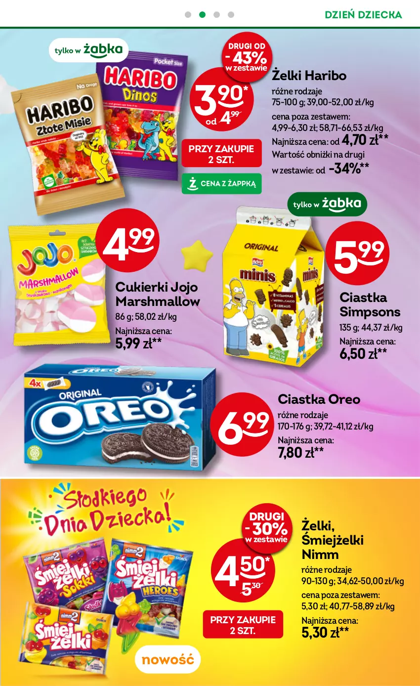 Gazetka promocyjna Żabka - ważna 22.05 do 04.06.2024 - strona 19 - produkty: Ciastka, Cukier, Cukierki, Haribo, Mars, Oreo