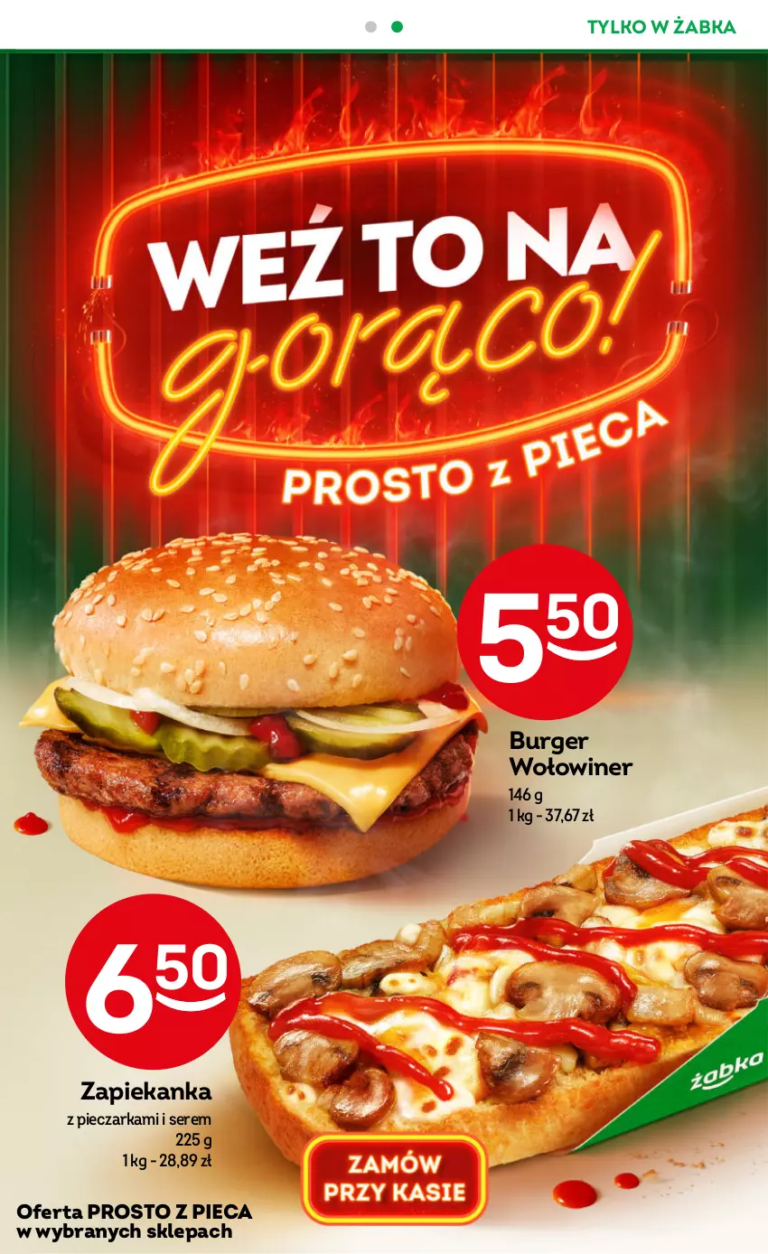 Gazetka promocyjna Żabka - ważna 22.05 do 04.06.2024 - strona 3 - produkty: Burger, Piec, Pieczarka, Ser, Zapiekanka