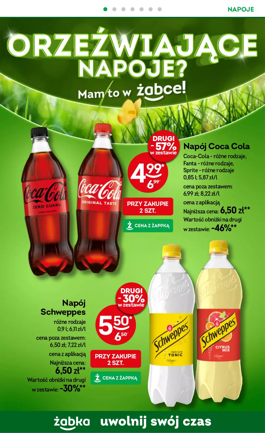 Gazetka promocyjna Żabka - ważna 22.05 do 04.06.2024 - strona 32 - produkty: Coca-Cola, Fa, Fanta, Napój, Napoje, Schweppes, Sprite