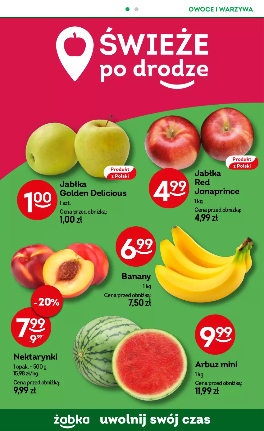 Gazetka promocyjna Żabka - ważna 22.05 do 04.06.2024 - strona 54 - produkty: Arbuz, Banany, Jabłka, Nektar, Owoce, Warzywa