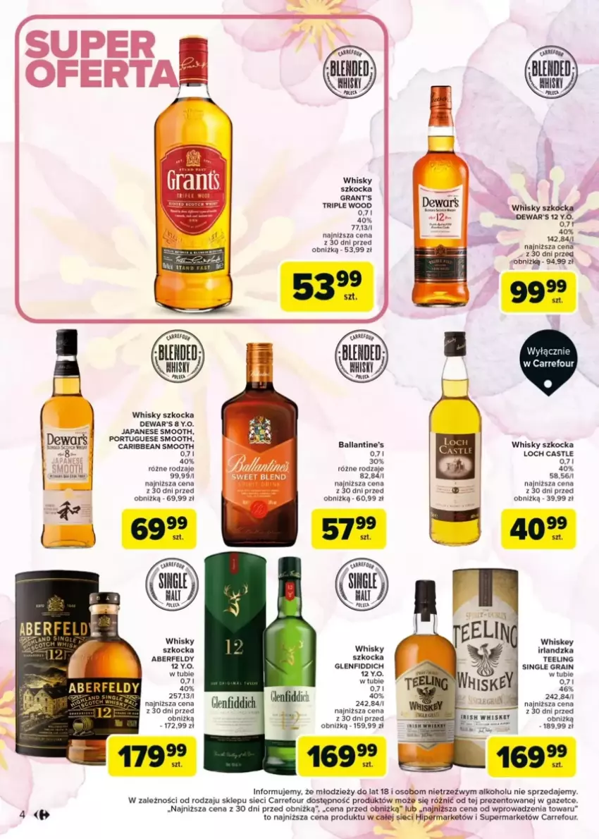 Gazetka promocyjna Carrefour - ważna 03.03 do 15.03.2025 - strona 7 - produkty: Ballantine's, Gra, Grant's, Koc, Por, Whiskey, Whisky