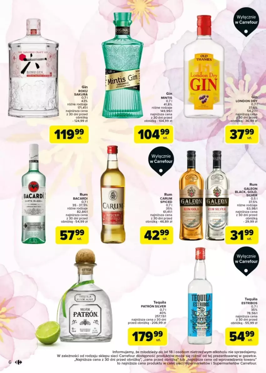 Gazetka promocyjna Carrefour - ważna 03.03 do 15.03.2025 - strona 9 - produkty: Bacardi, Gin, Koc, Lack, Leon, Rum, Tequila