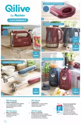 Gazetka promocyjna Auchan - Qilive by Auchan Hipermarkety - Gazetka - ważna od 30.03 do 30.03.2022 - strona 2 - produkty: Naleśniki, Ser, Por, Pur, Przewód, Blender ręczny, Blender, Czajnik, Mikser, Tran, Mikser ręczny, Sport, Smoothie, Grill