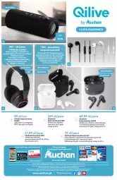 Gazetka promocyjna Auchan - Qilive by Auchan Hipermarkety - Gazetka - ważna od 30.03 do 30.03.2022 - strona 7 - produkty: Por, Słuchawki, Głośnik, Mikrofon, Słuchawki bezprzewodowe
