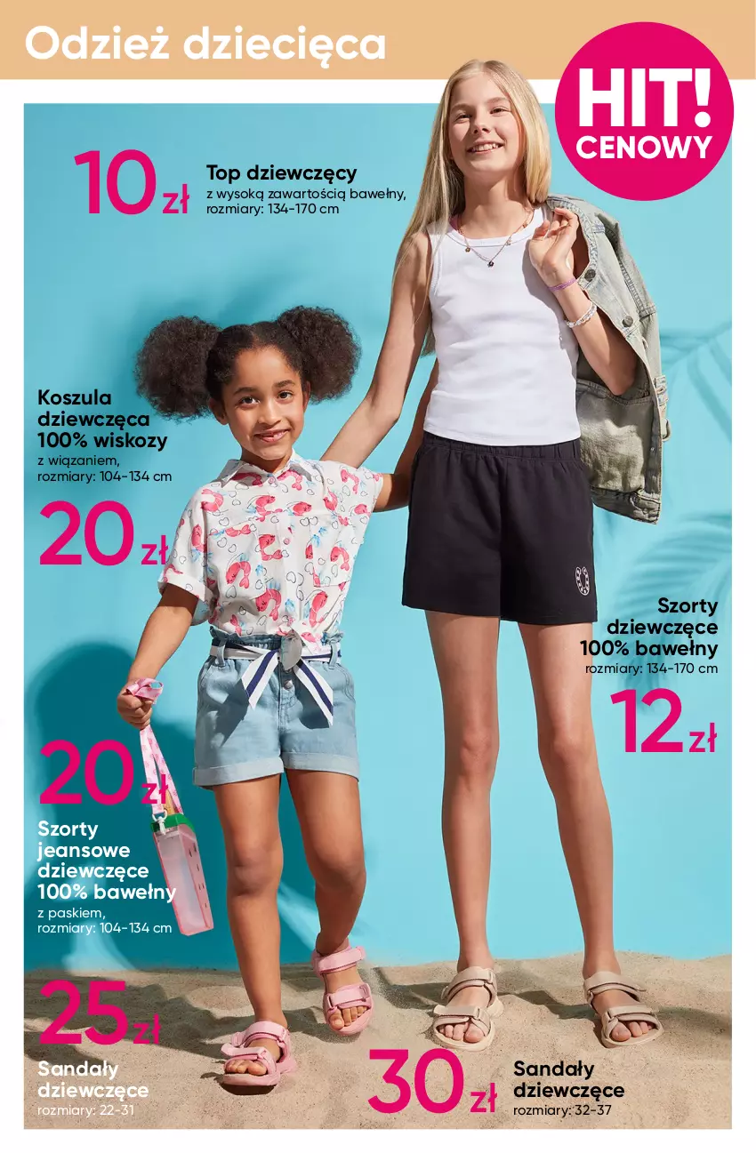 Gazetka promocyjna Pepco - Tropikalne wzory - ważna 08.05 do 21.05.2025 - strona 7 - produkty: Body, Dzieci, Kosz, Koszula, Sandał, Sok, Sukienka, Szorty, Top