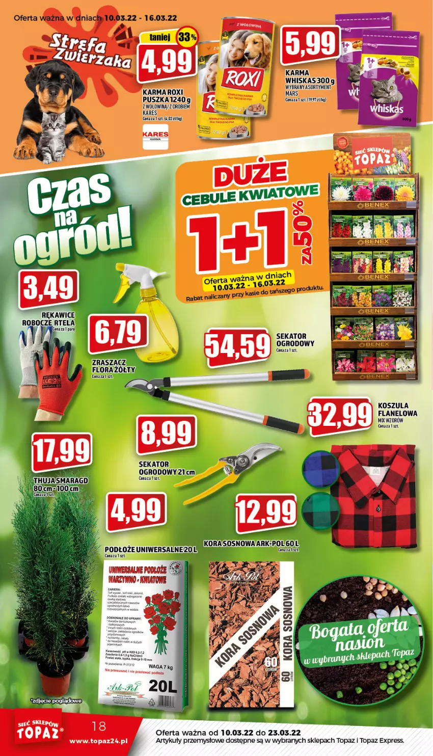 Gazetka promocyjna Topaz - Gazetka - ważna 10.03 do 16.03.2022 - strona 18 - produkty: Kosz, Koszula, Mars, Sos, Top, Waga