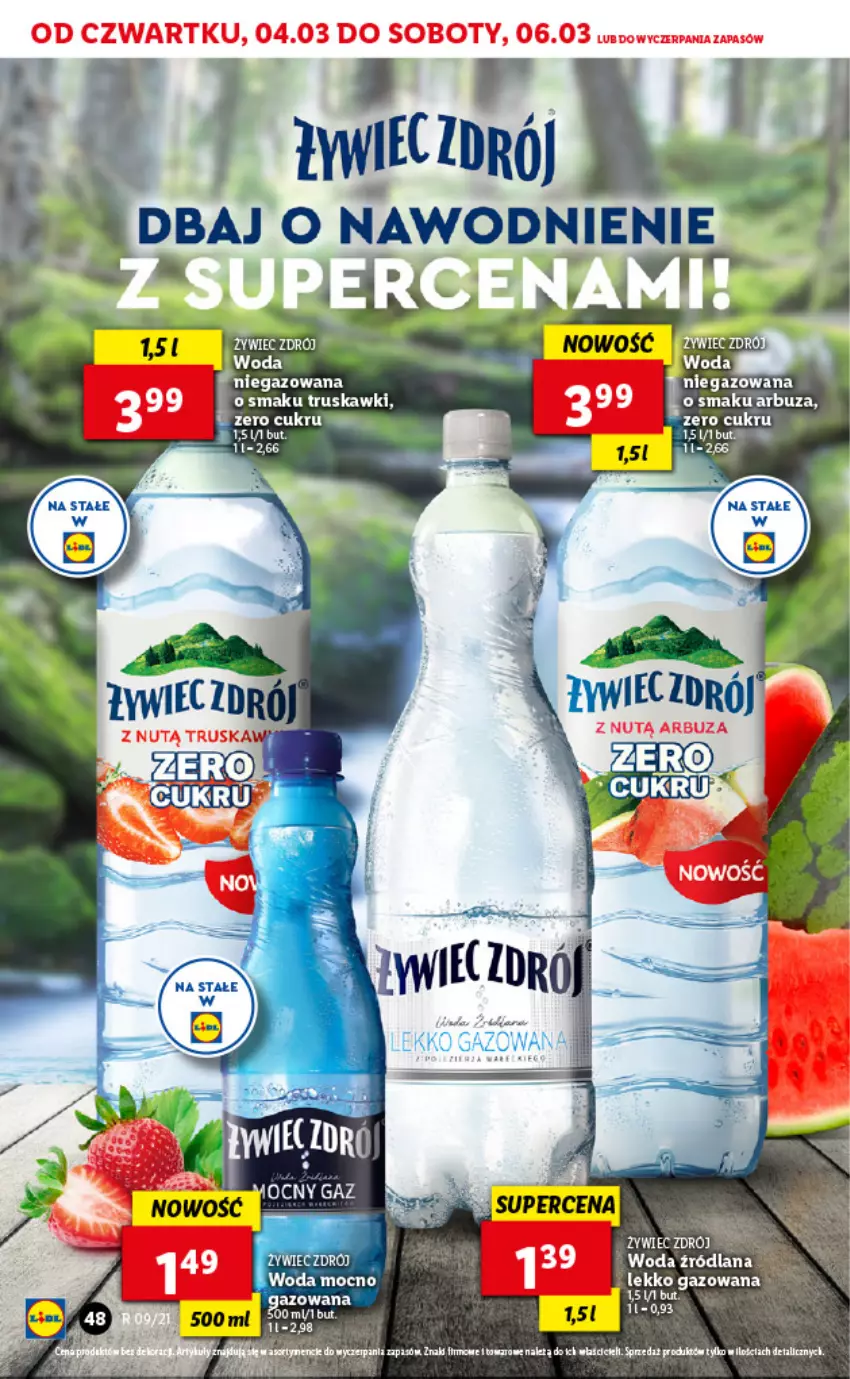 Gazetka promocyjna Lidl - GAZETKA - ważna 04.03 do 06.03.2021 - strona 48 - produkty: Arbuz, LANA, Woda