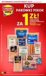 Gazetka promocyjna Lidl - GAZETKA - Gazetka - ważna od 06.03 do 06.03.2021 - strona 2 - produkty: Parówki