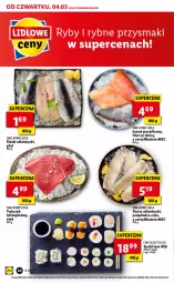 Gazetka promocyjna Lidl - GAZETKA - Gazetka - ważna od 06.03 do 06.03.2021 - strona 30 - produkty: Polędwica, Top, Stek, Sushi, Tuńczyk, Dorsz