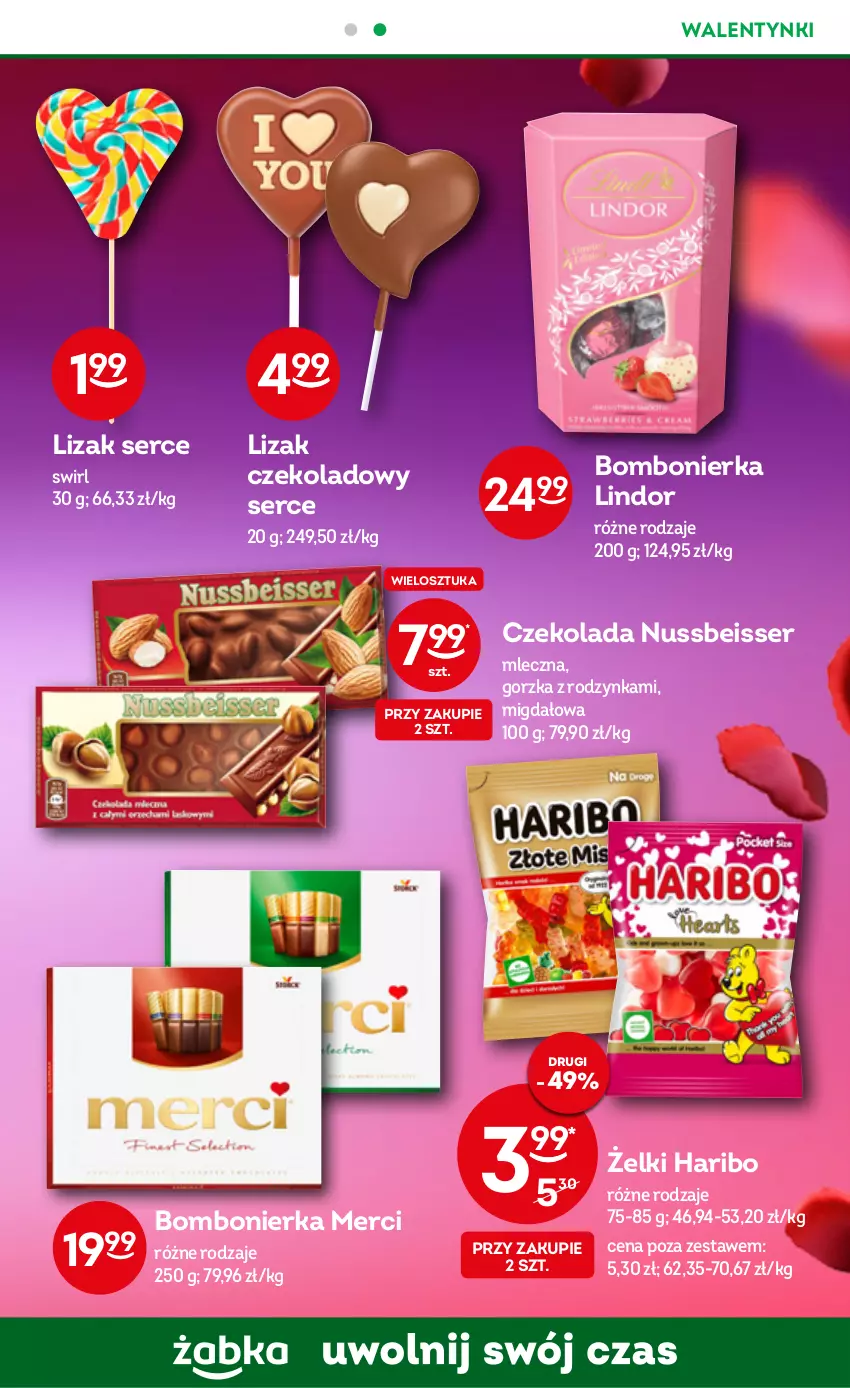 Gazetka promocyjna Żabka - ważna 08.02 do 14.02.2023 - strona 11 - produkty: Czekolada, Haribo, Lindor, Merci, Ser