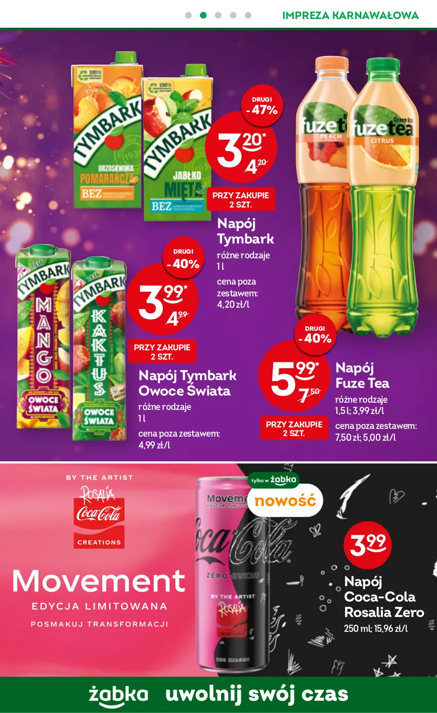 Gazetka promocyjna Żabka - ważna 08.02 do 14.02.2023 - strona 13 - produkty: Coca-Cola, Napój, Owoce, Tymbark