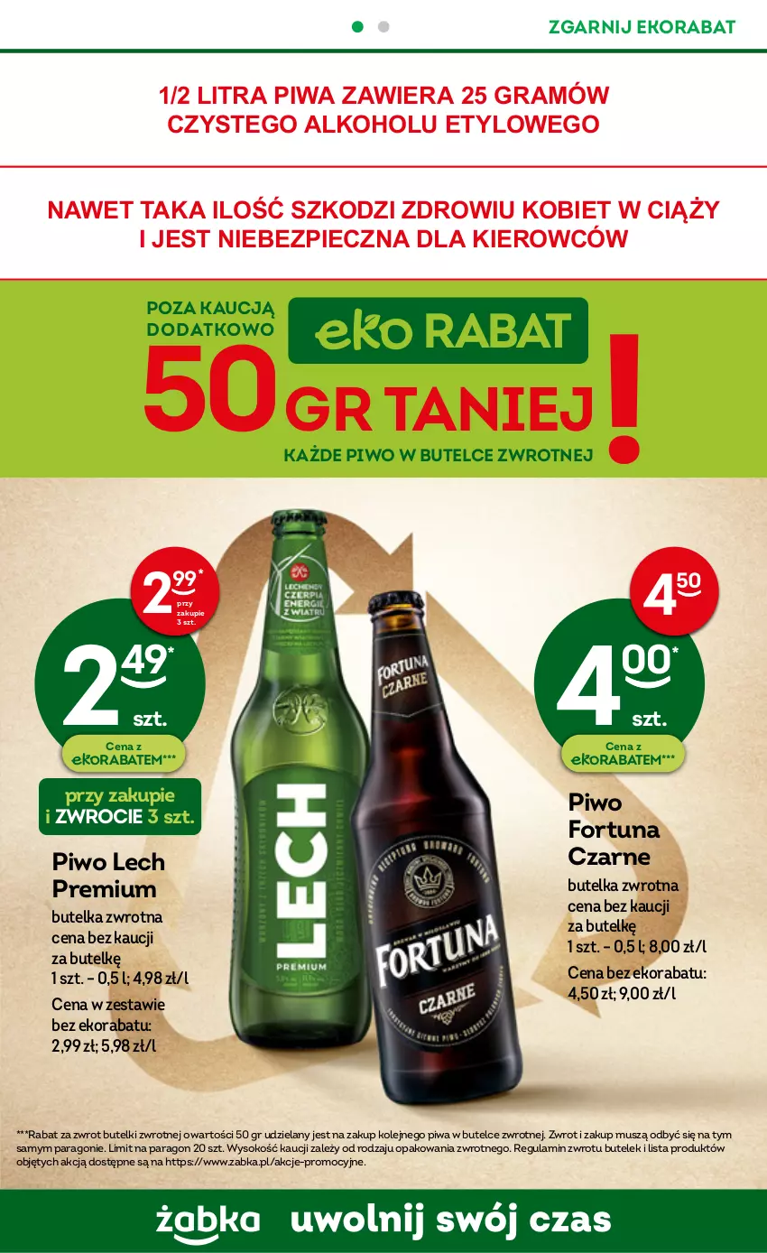 Gazetka promocyjna Żabka - ważna 08.02 do 14.02.2023 - strona 19 - produkty: Fortuna, Gra, Lech Premium, Mus, Olej, Piec, Piwa, Piwo, Sok