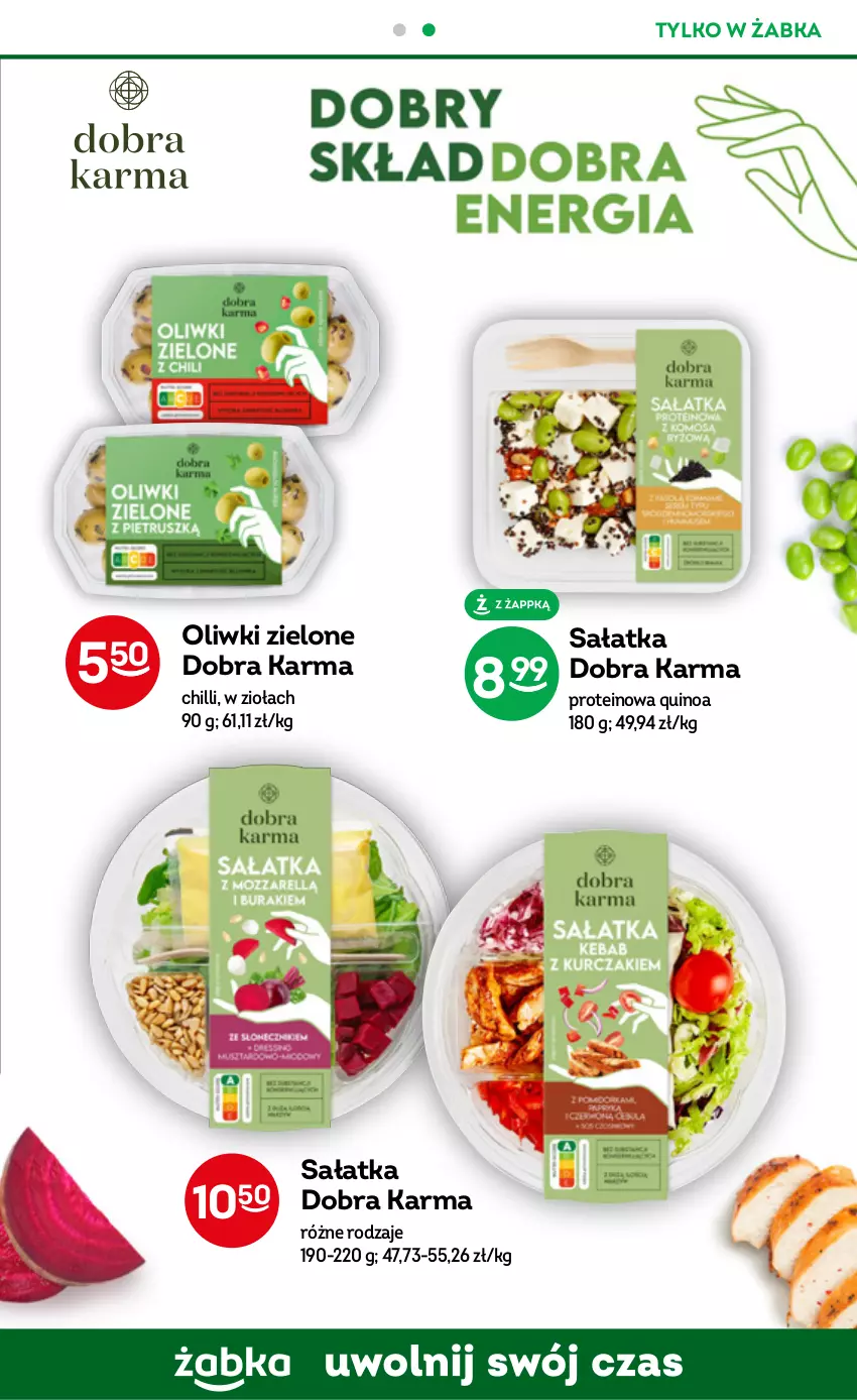 Gazetka promocyjna Żabka - ważna 08.02 do 14.02.2023 - strona 35 - produkty: Oliwki, Oliwki zielone, Quinoa, Sałat, Sałatka