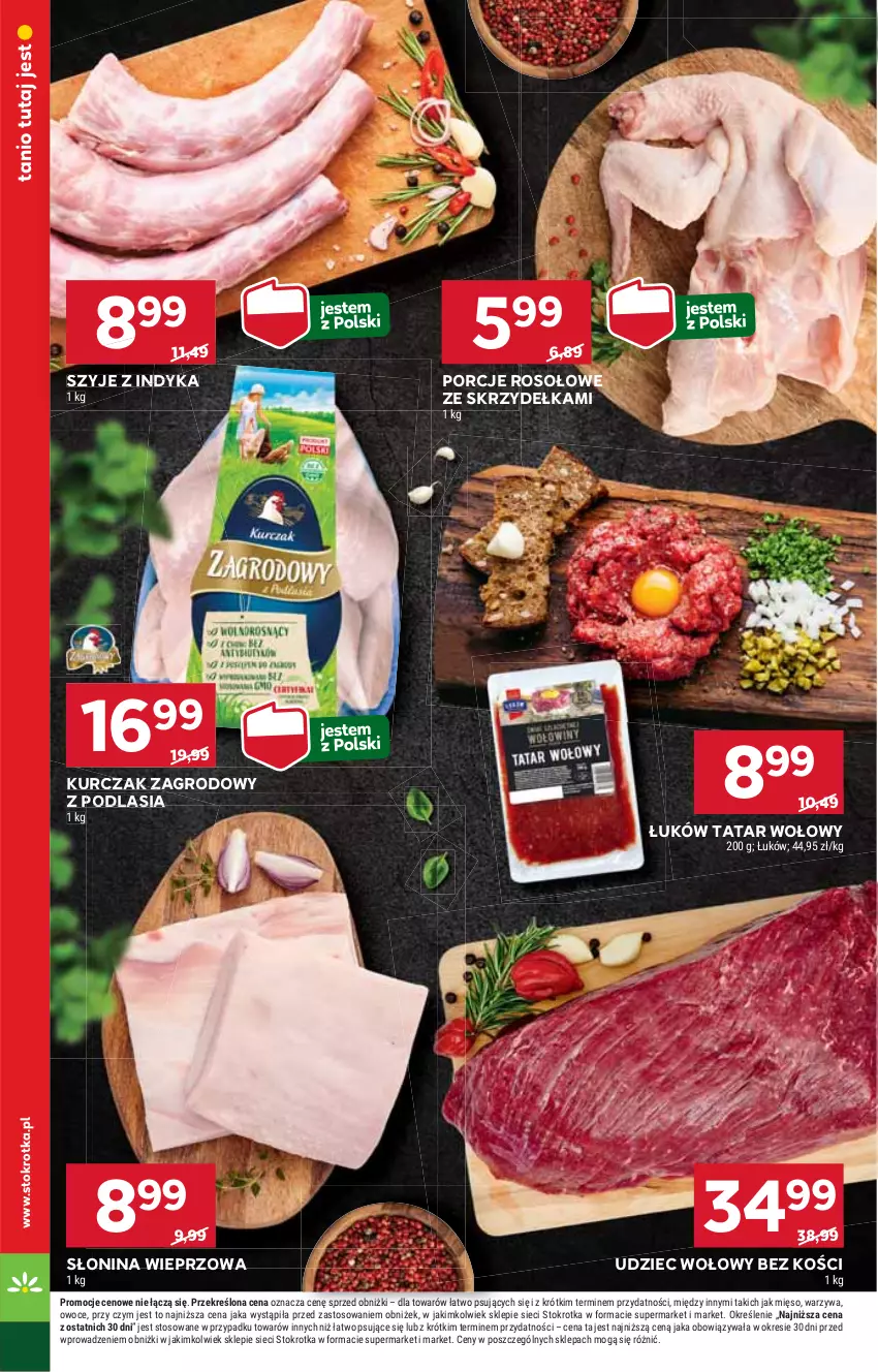 Gazetka promocyjna Stokrotka - Supermarket - ważna 03.10 do 09.10.2024 - strona 10 - produkty: HP, Kurczak, Por, Tatar wołowy, Udziec wołowy