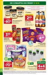Gazetka promocyjna Stokrotka - Supermarket - Gazetka - ważna od 09.10 do 09.10.2024 - strona 4 - produkty: Piwa, Piwo, Gra, Papier, Chipsy, Tyskie, Chrupki, Herbatniki, Ręcznik, Spichlerz Rusiecki, Ręczniki papierowe, HP