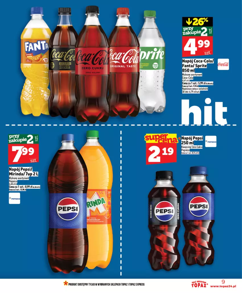 Gazetka promocyjna Topaz - Gazetka - ważna 14.05 do 20.05.2026 - strona 9 - produkty: Pepsi, Top