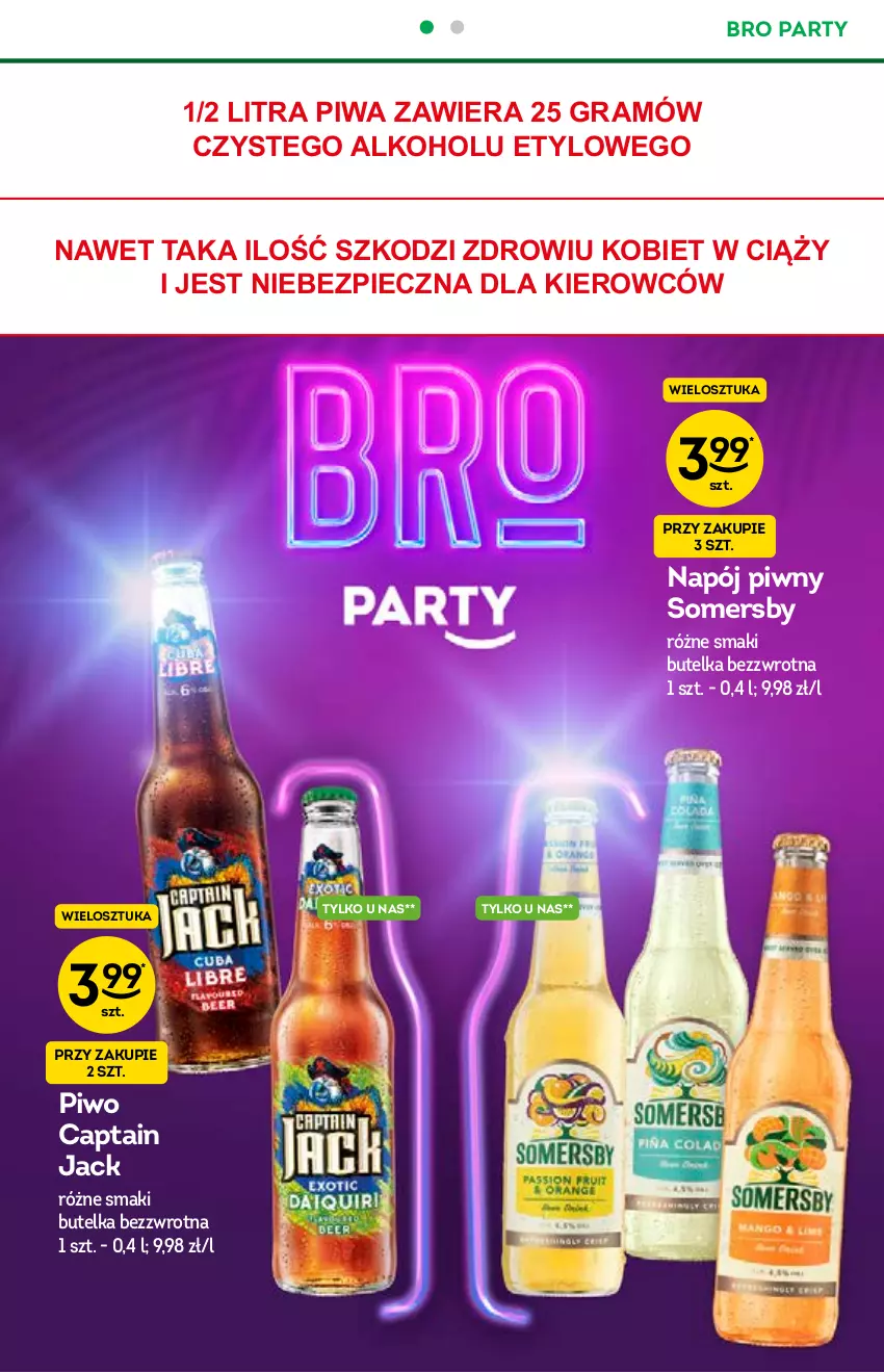 Gazetka promocyjna Żabka - ważna 23.06 do 06.07.2021 - strona 12 - produkty: Captain Jack, Gra, Napój, O nas, Piec, Piwa, Piwo, Somersby