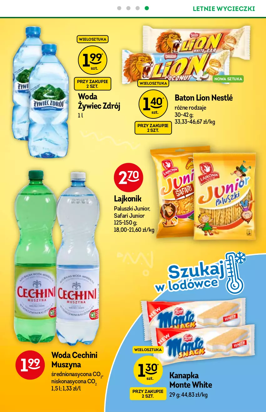 Gazetka promocyjna Żabka - ważna 23.06 do 06.07.2021 - strona 29 - produkty: Baton, Fa, Lajkonik, Lion, Monte, Mus, Nestlé, Szyna, Woda