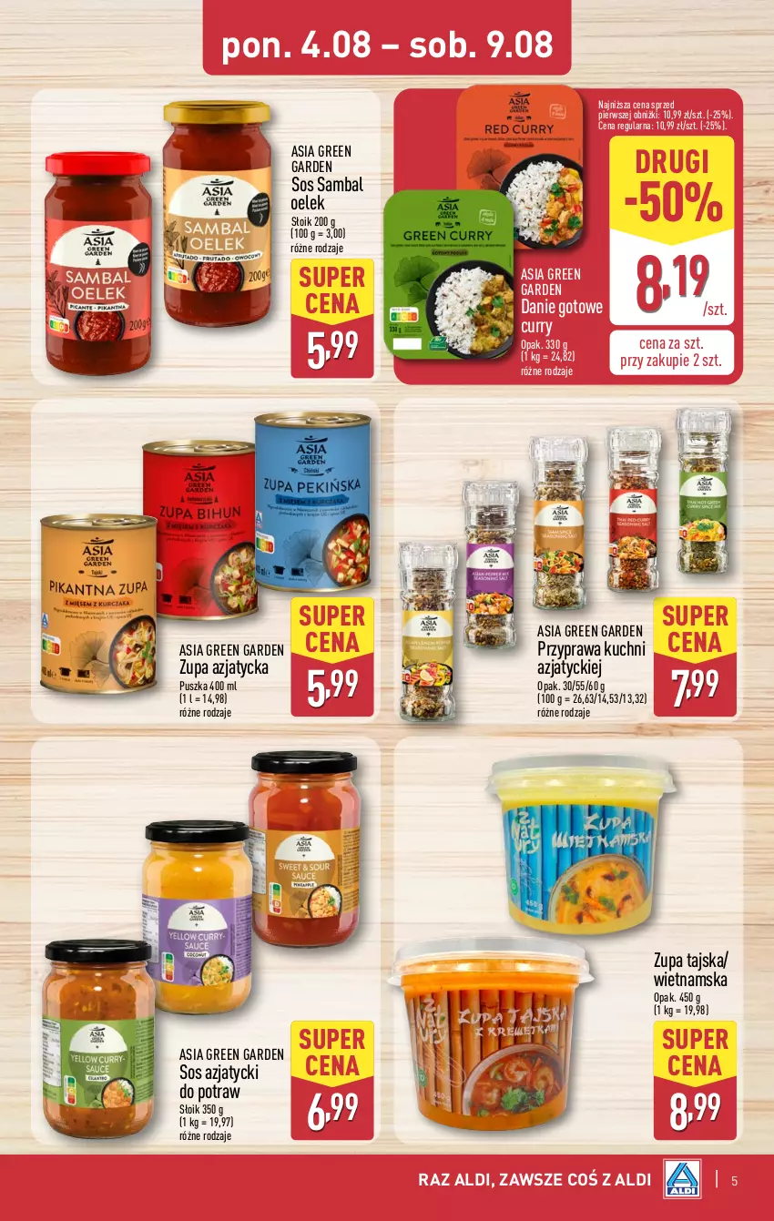 Gazetka promocyjna Aldi - Tydzień Azjatycki - ważna 04.08 do 09.08.2025 - strona 5 - produkty: Danie gotowe, Sos, Zupa