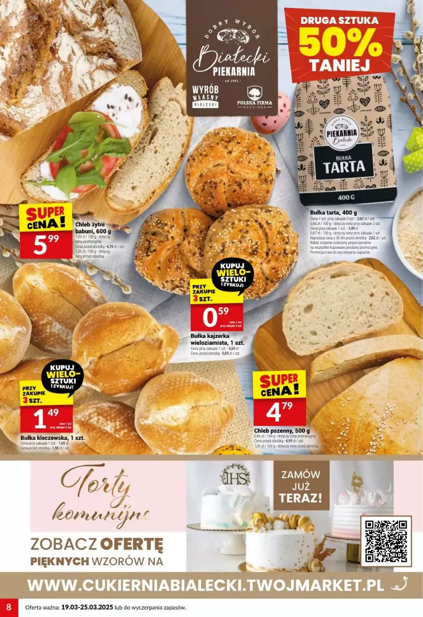 Gazetka promocyjna Twoj Market - ważna 19.03 do 25.03.2025 - strona 36 - produkty: AEG, Babuni, Bułka, Bułka tarta, Chleb, Fa, Por, Tarta, Tera