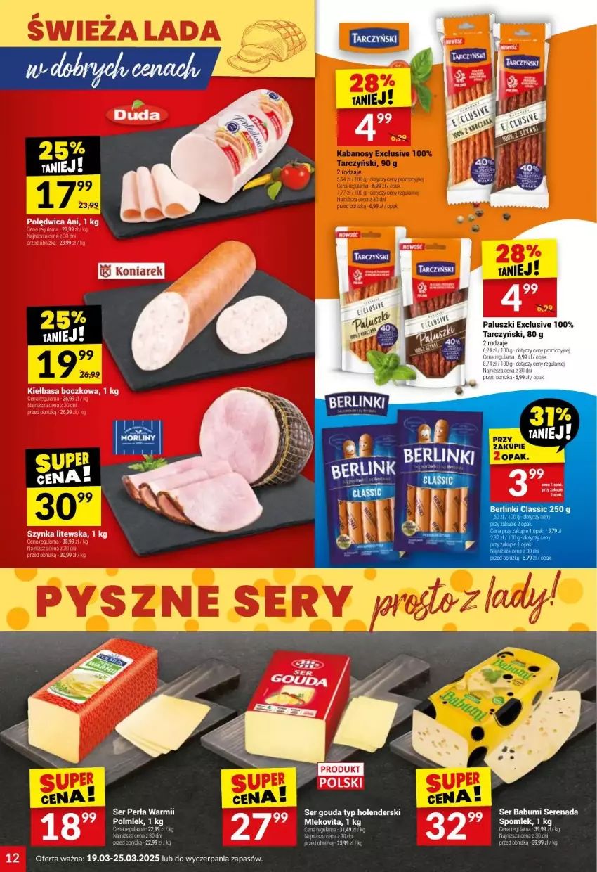 Gazetka promocyjna Twoj Market - ważna 19.03 do 25.03.2025 - strona 4 - produkty: Fa, Gouda, Lack, Mleko, Mlekovita, Perła, Ser, Szynka