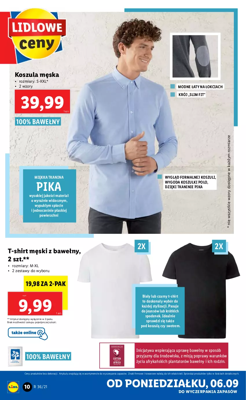 Gazetka promocyjna Lidl - GAZETKA - ważna 06.09 do 11.09.2021 - strona 10 - produkty: Kosz, Koszula, Sok, Spodenek, T-shirt