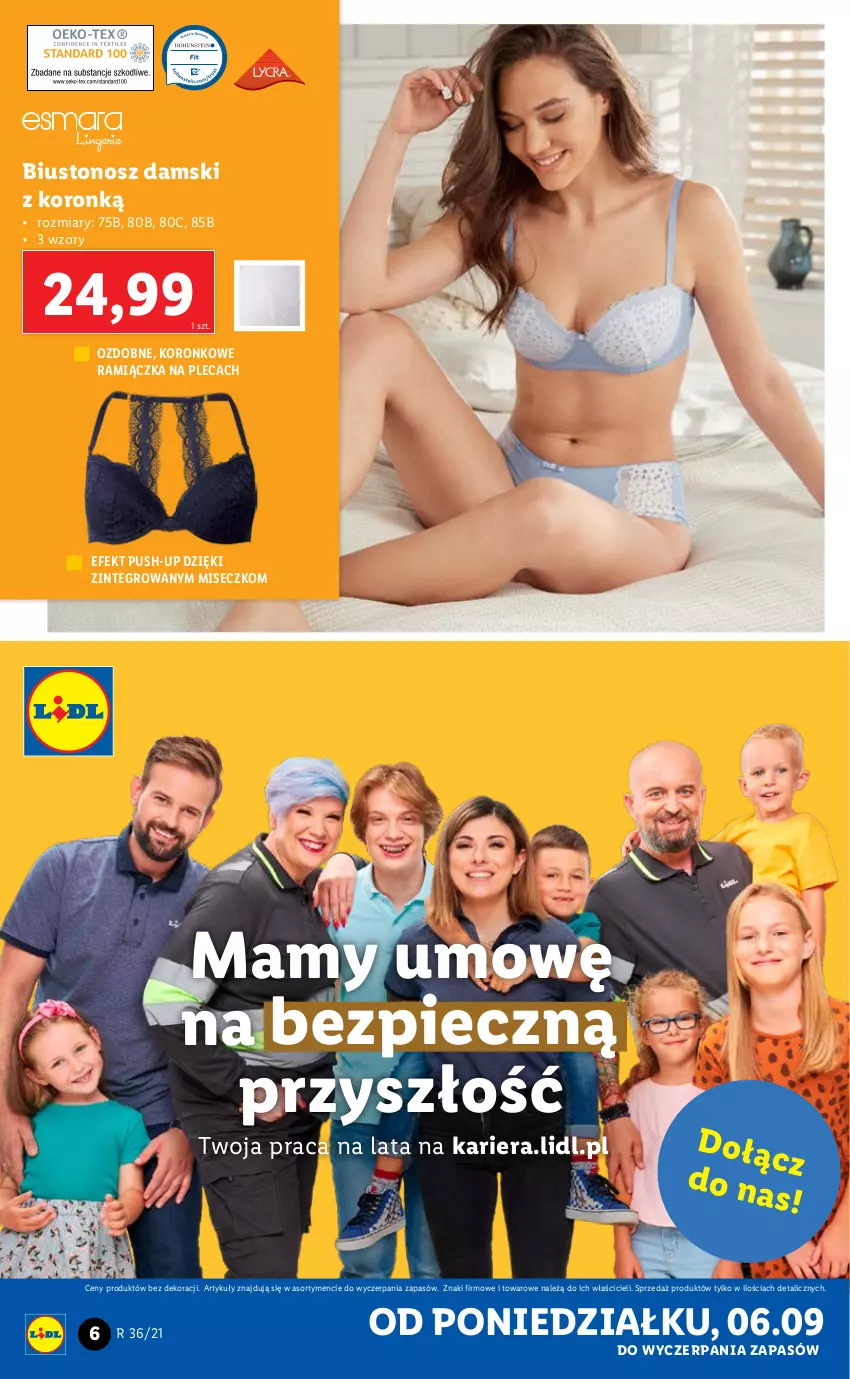 Gazetka promocyjna Lidl - GAZETKA - ważna 06.09 do 11.09.2021 - strona 6 - produkty: Biustonosz, Piec