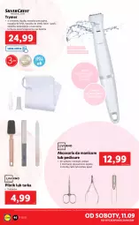 Gazetka promocyjna Lidl - GAZETKA - Gazetka - ważna od 11.09 do 11.09.2021 - strona 46 - produkty: Cążki, Por, Noż, Pęseta, Nożyczki, Tarka, Torba, Bikini, Pilnik, Bateria, Osłonka