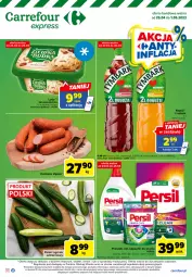 Gazetka promocyjna Carrefour - Gazetka Express - Gazetka - ważna od 01.05 do 01.05.2023 - strona 1 - produkty: Ser, Ogórek, Persil, Kosz, Zielona Budka, Tymbark, Kapsułki do prania, Napój